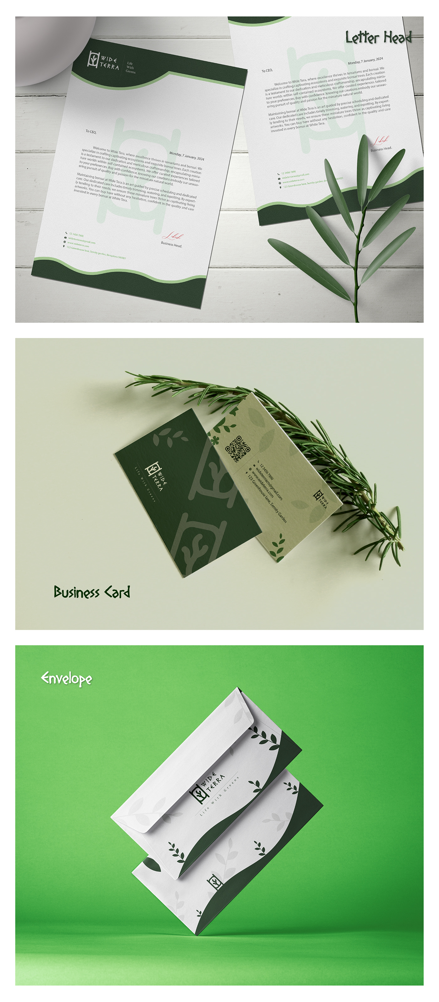 brand identity Branding design identity Graphic Designer terrarium plants green Nature Logo Design Logotype