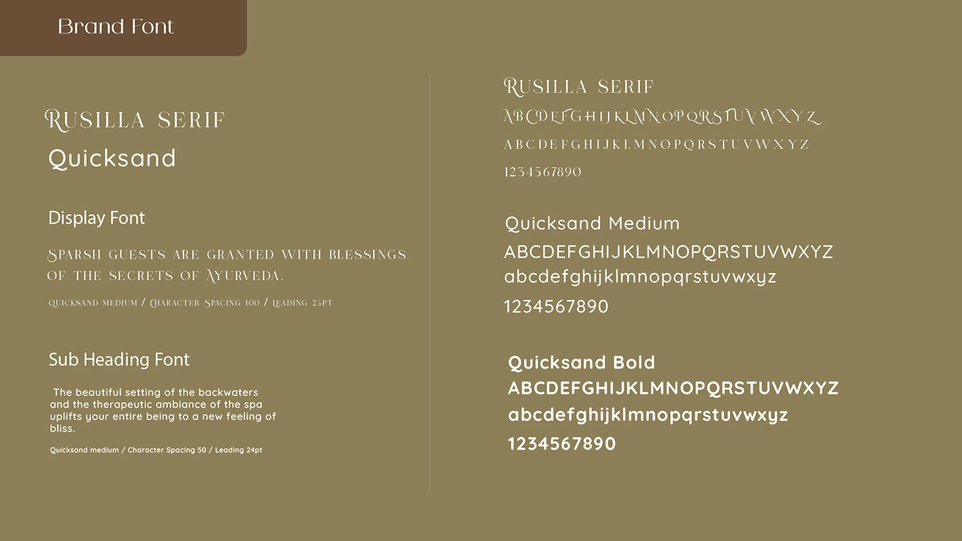A document detailing the prescribed fonts and typography guidelines to maintain brand consistency