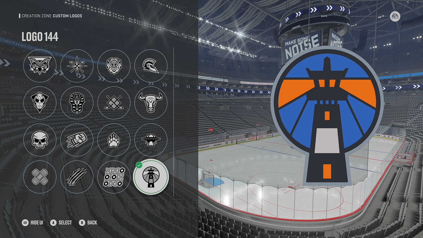 logo Logo Design Video Games sports game Sports logo Sports Branding NHL hockey