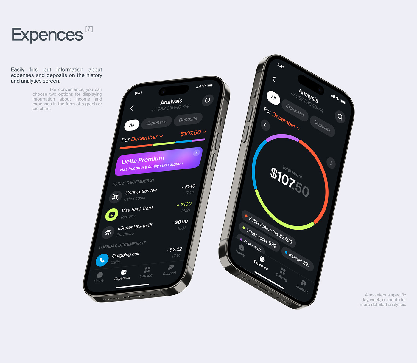 Telecom money UI ux product design  app mobile ios telecommunications