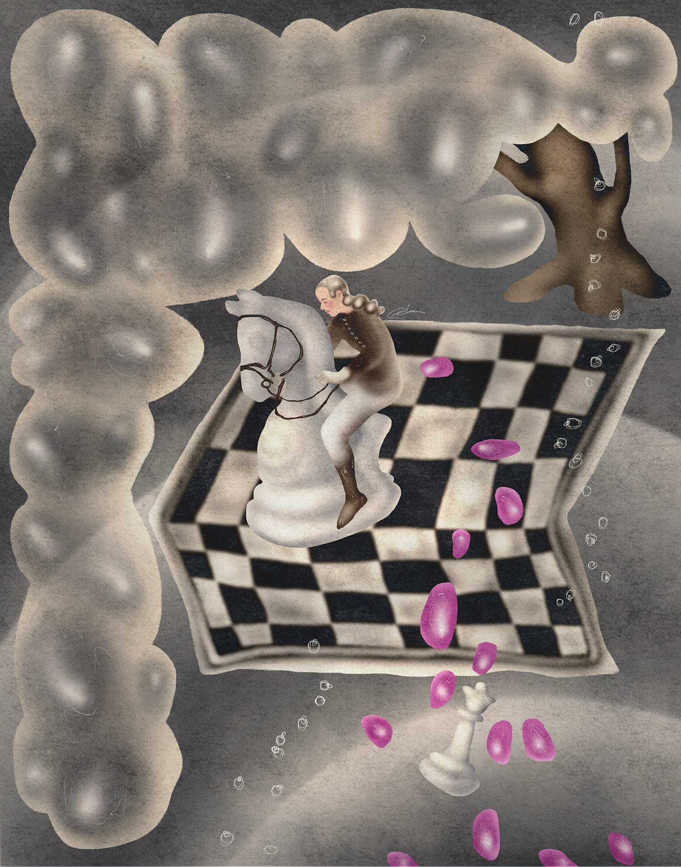 chess editorial Editorial Illustration Magazine illustration concept art digital illustration artist Digital Art 