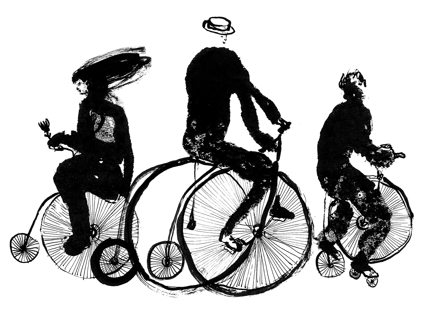 bici illustrata bicicletta collettiva bici draisina draisina 200 illustrazioni Riscio tandem wow draisina 200 mezzi speciali 2 ruote Bike