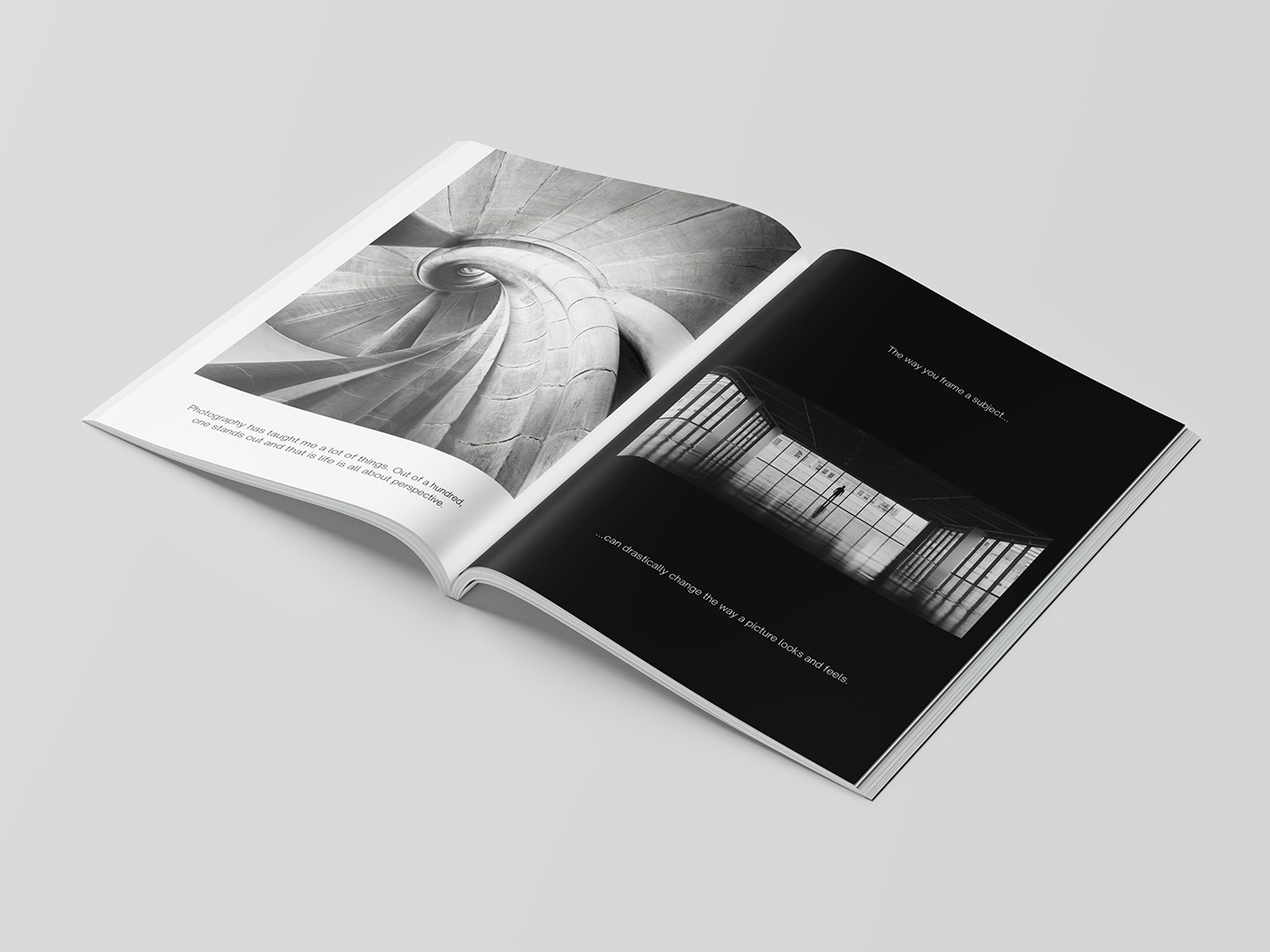 blank book Booklet brochure catalog cover design editorial magazine print