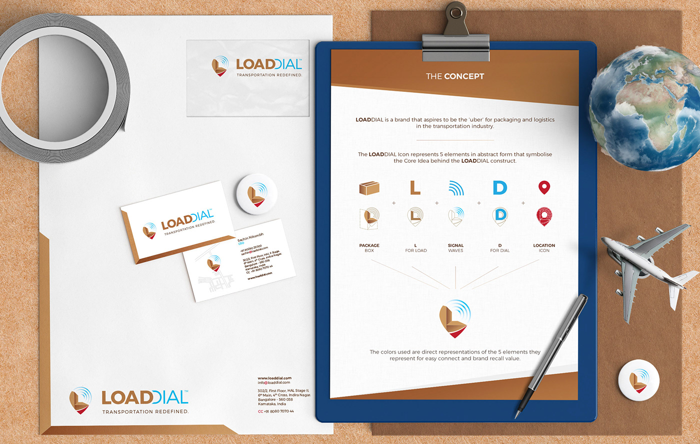 LOADDIAL Artisticodopeo Designz brand design identity stationary logo Logo Design branding 