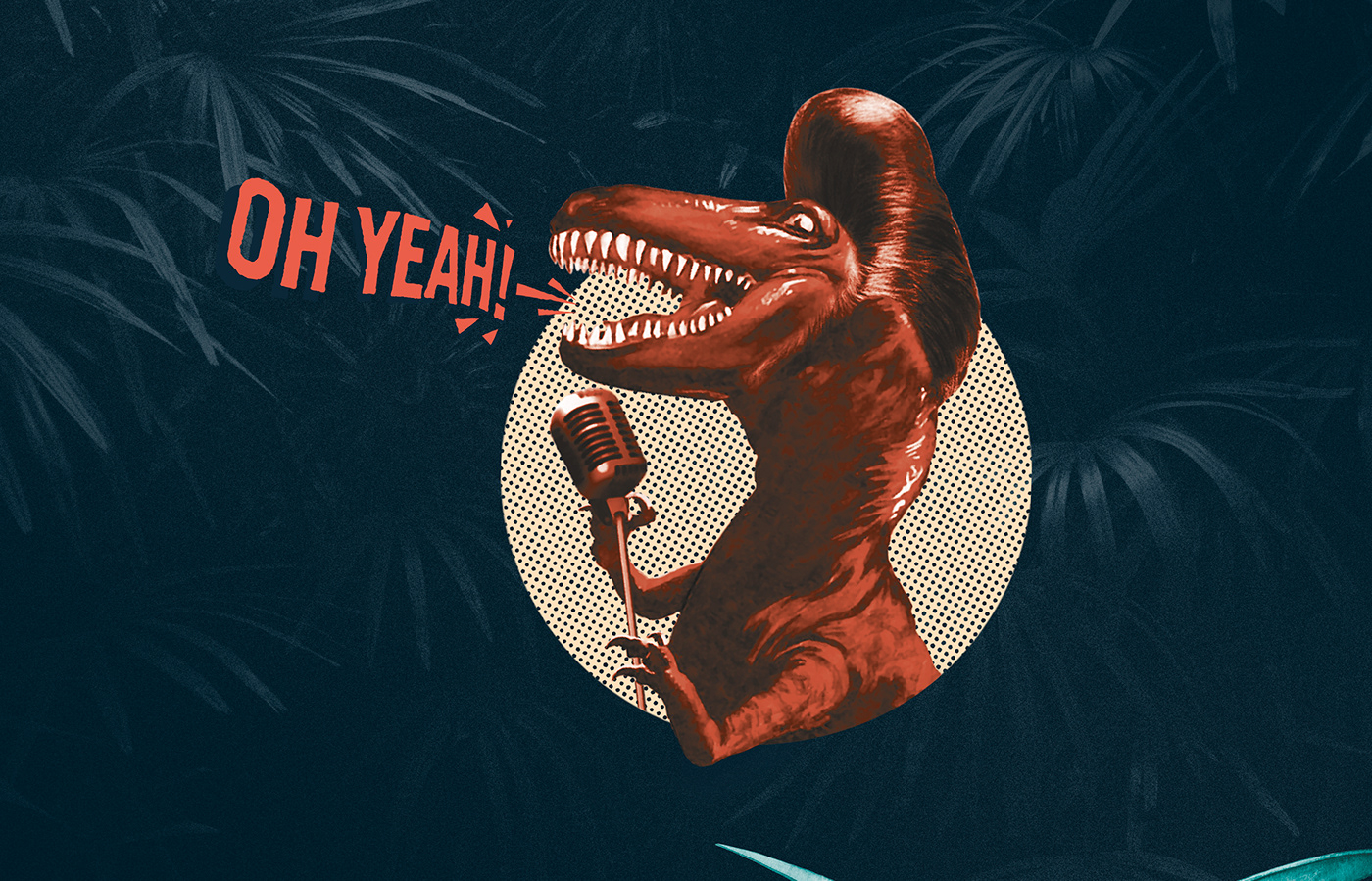 festival Music Festival bergamo dinosaurs t-rex flyer poster t-shirt graphic music
