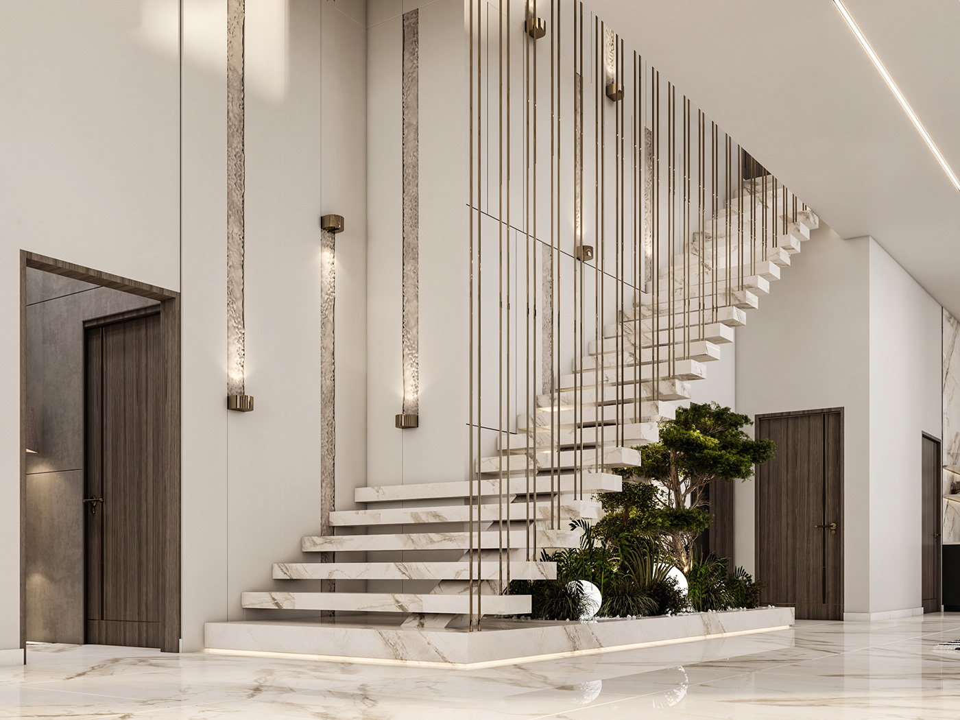 reception design dining room living interior design  3ds max vray Render 3dmodeling visualization modern