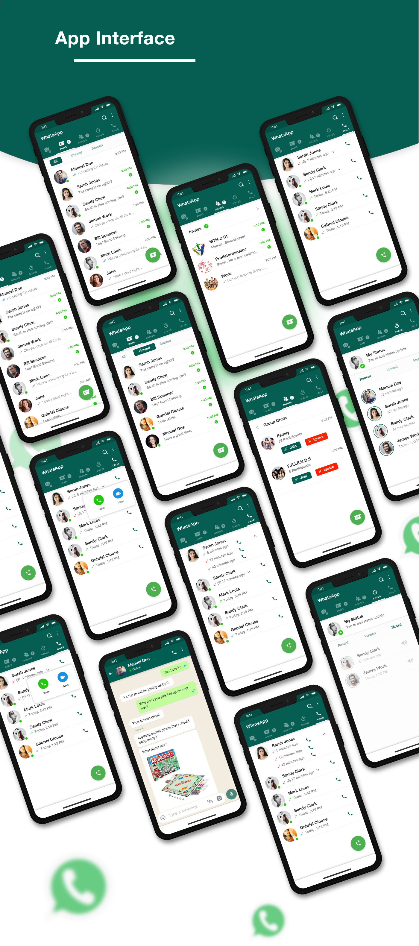 UI ux WhatsApp app android Chat Interaction design  UX design design freebie