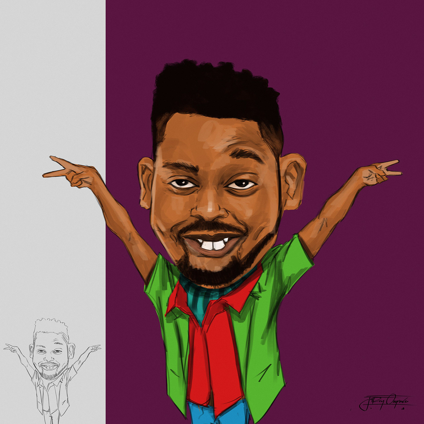 art byss_ke caricature   comedy  Digital Art  digital painting Drawing  kenyan photoshop Poster Design