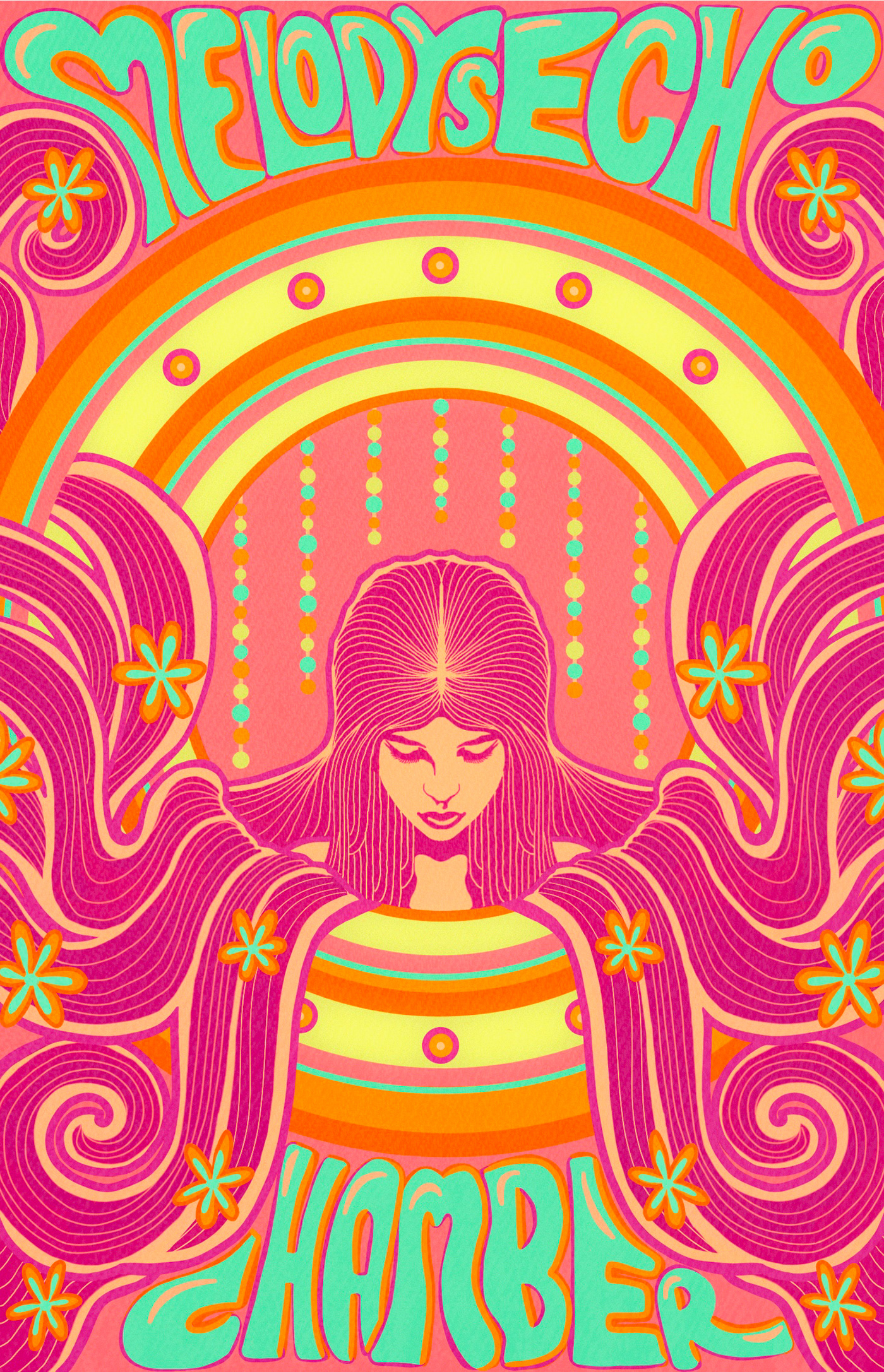 ILLUSTRATION  psychedelic psychedelic art musicposter Poster Design Procreate digital illustration art psychedelia