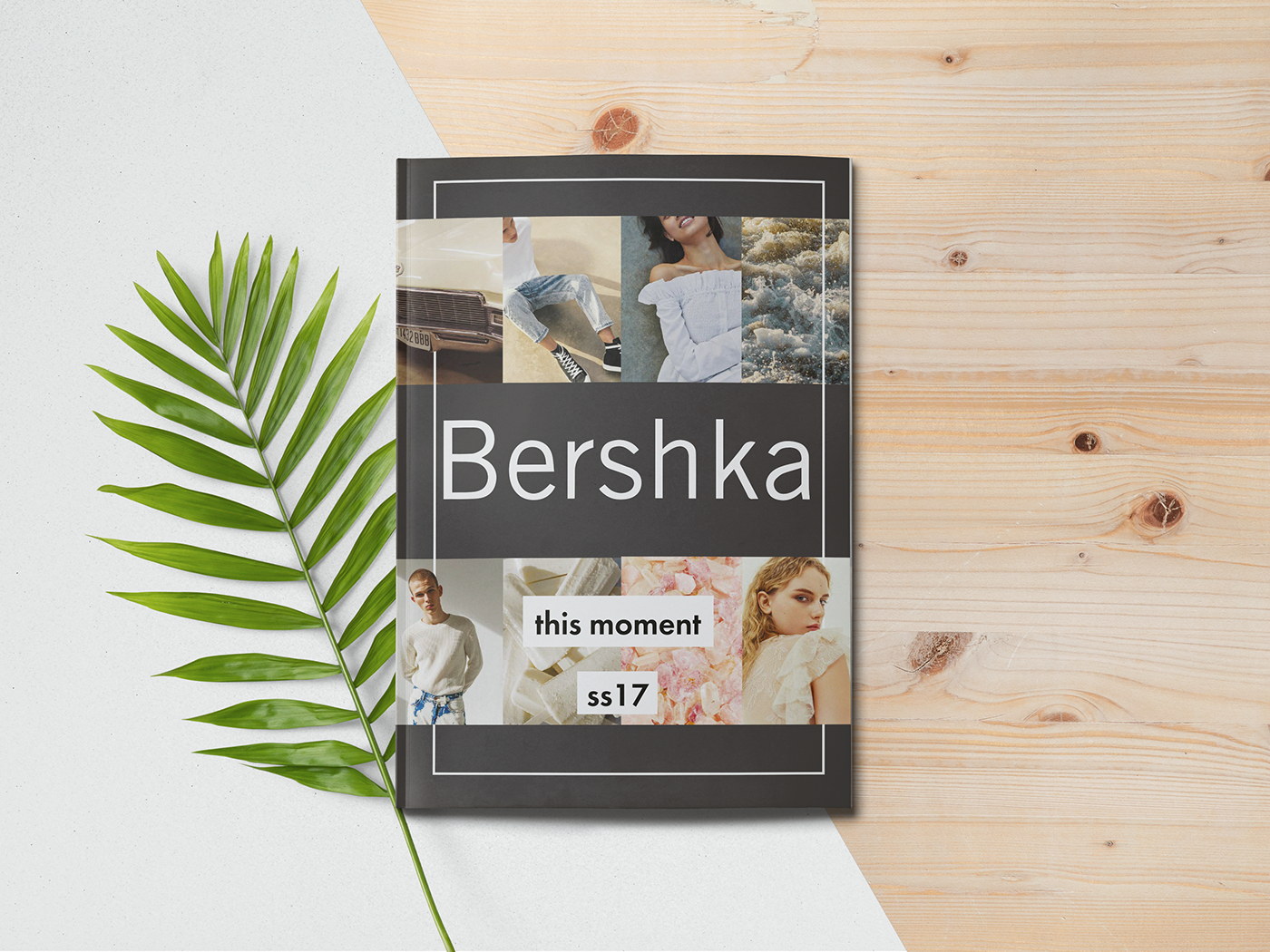 magazin Bershka katalog graphic typography   branding  design Fashion 