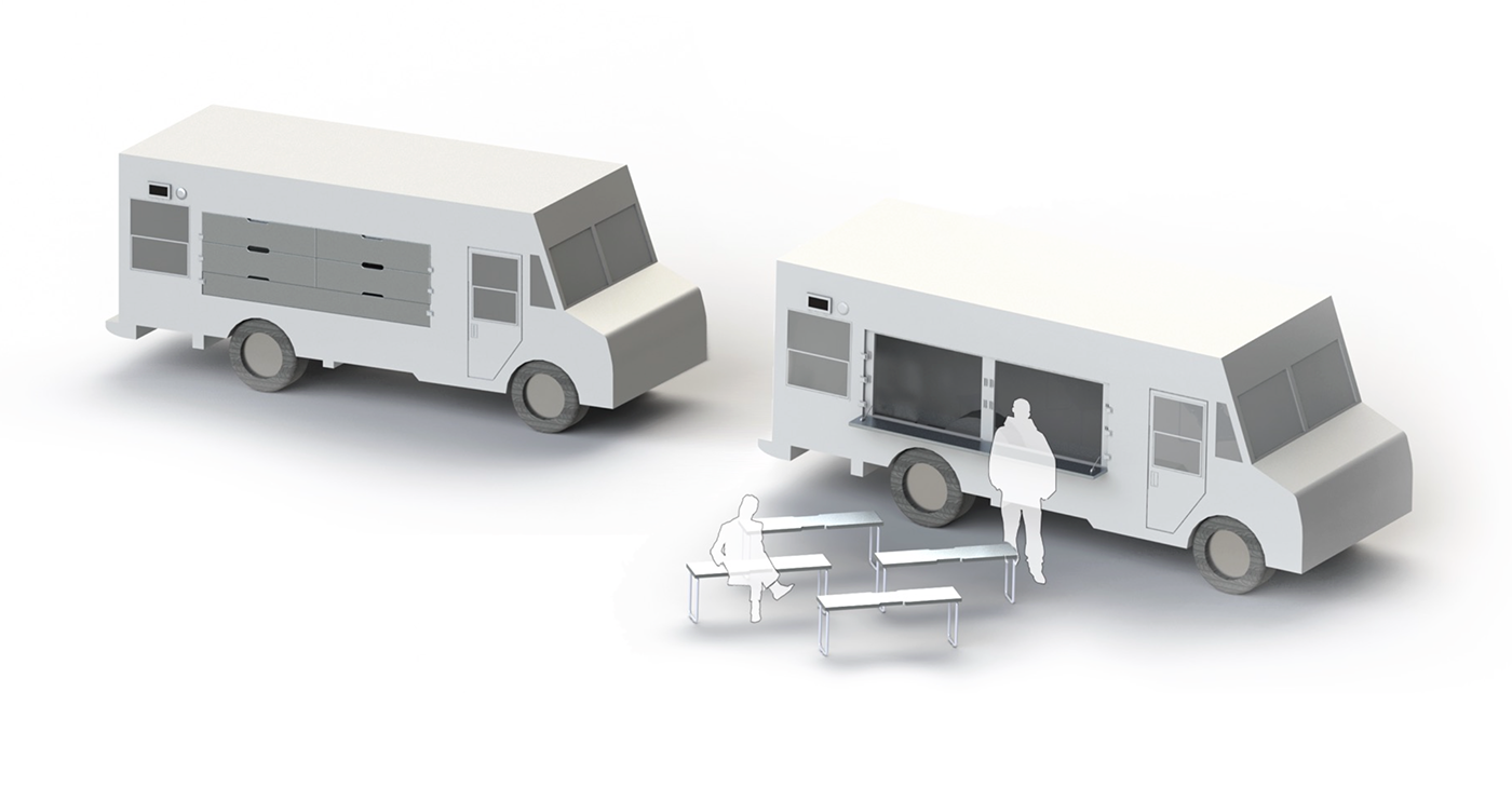 Food truck concept restaurant system design Service design