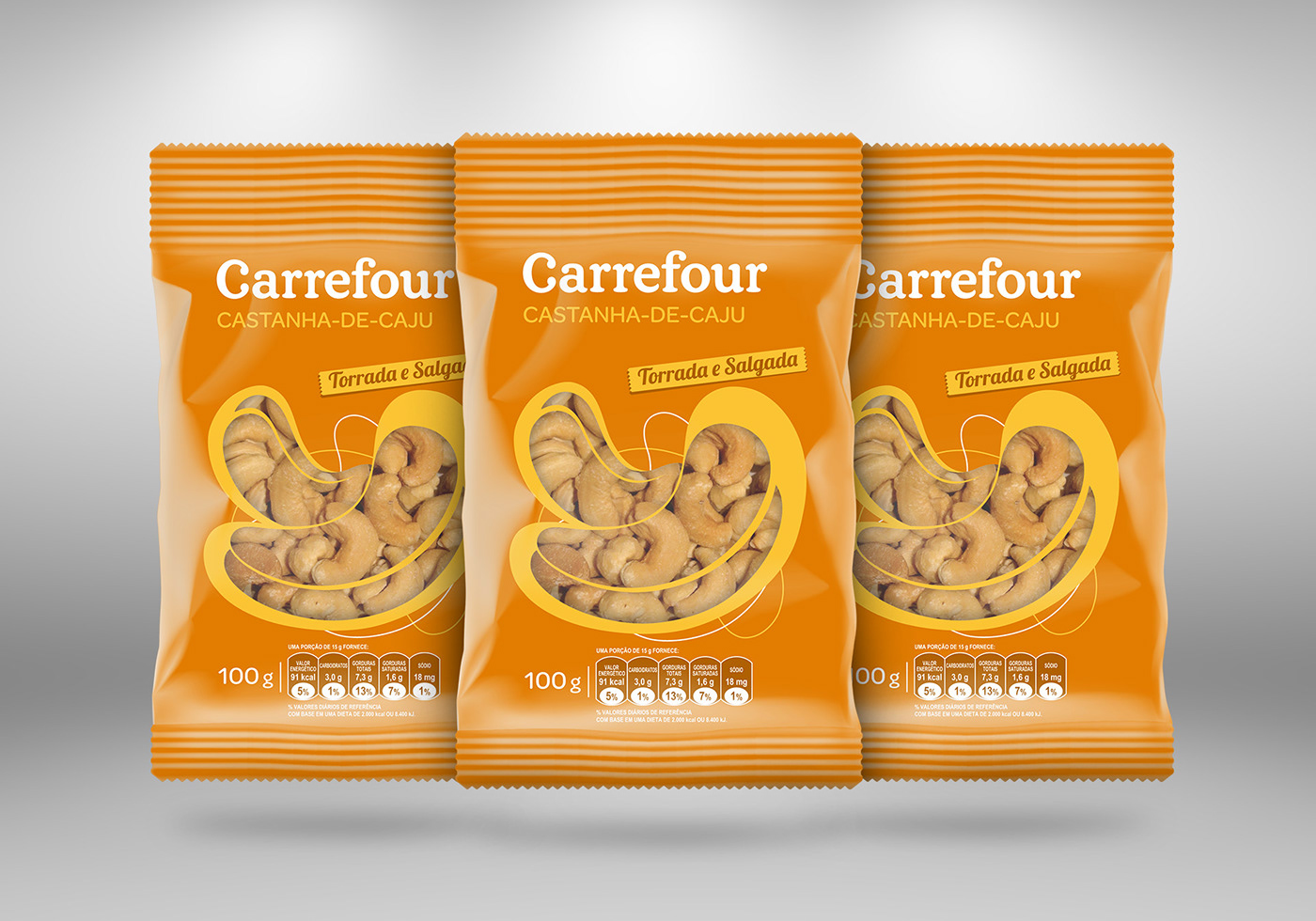 embalagem castanhas Carrefour