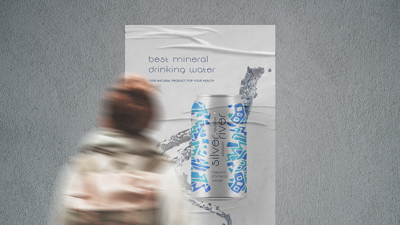 design premium water adobe illustrator brand identity Logotype mineral water packaging design