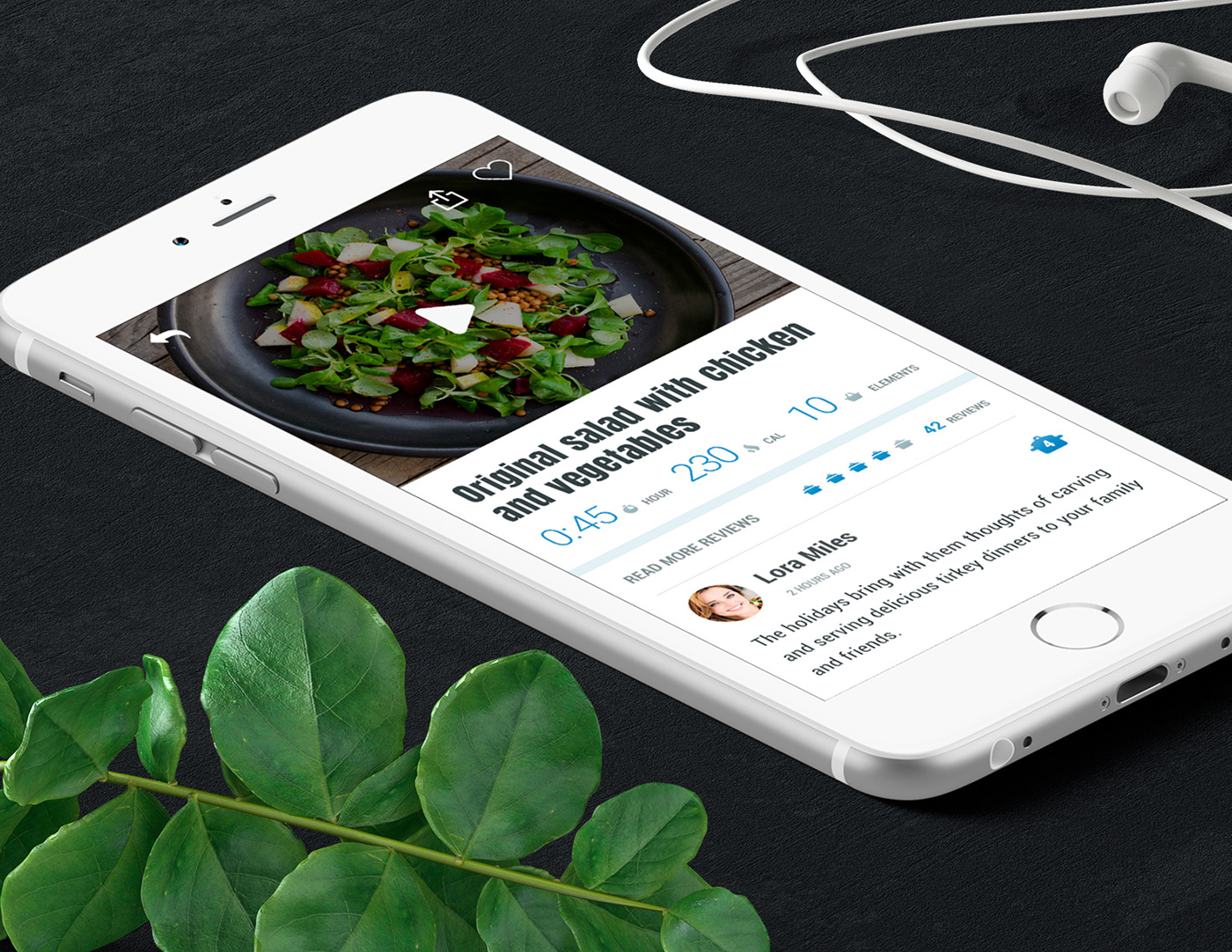 cook Food  recipe UI kitchen app interaction mobile GUI Mockup