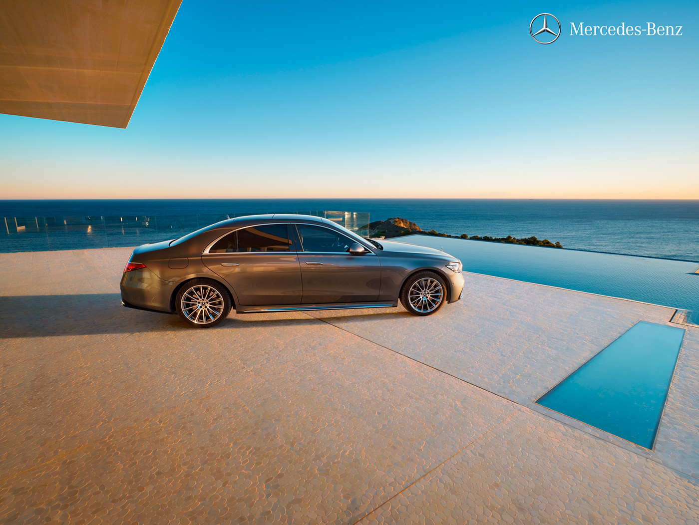 mercedes-benz car photography Car Photographer Mercedes-Benz S-class S-Class car luxury car luxury villa car beautyshot