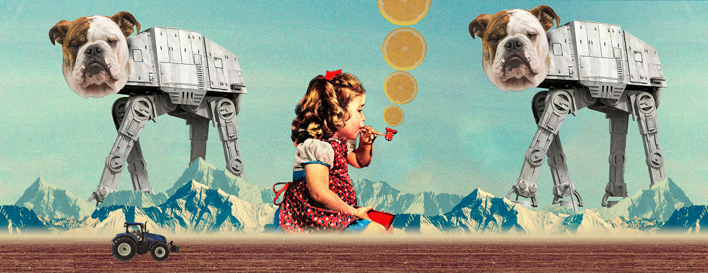 surreal Hipster Retro collage
