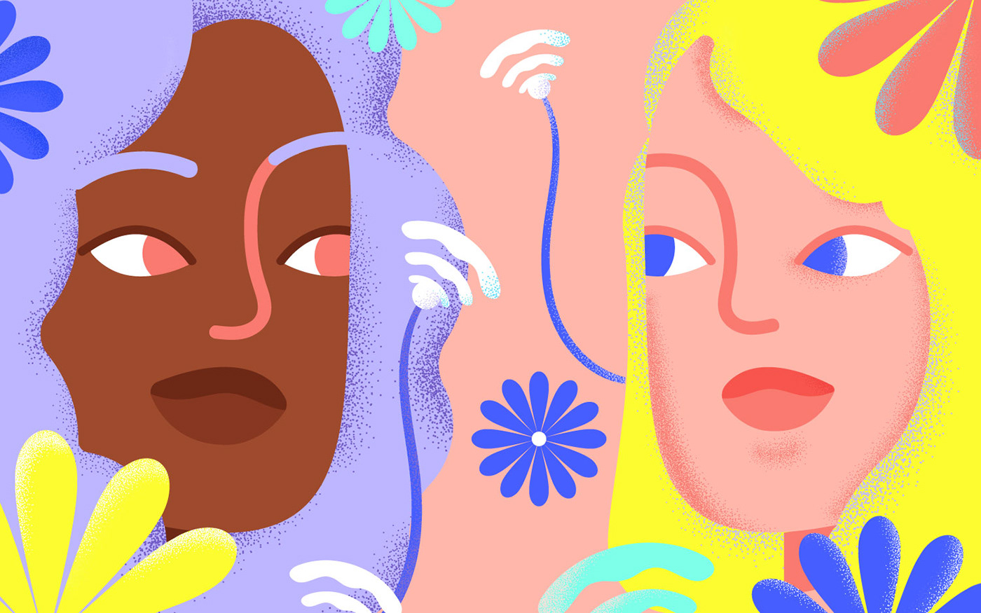 Banco do Brasil women girls vector visual identity brand adobe illustrator digital illustration artwork