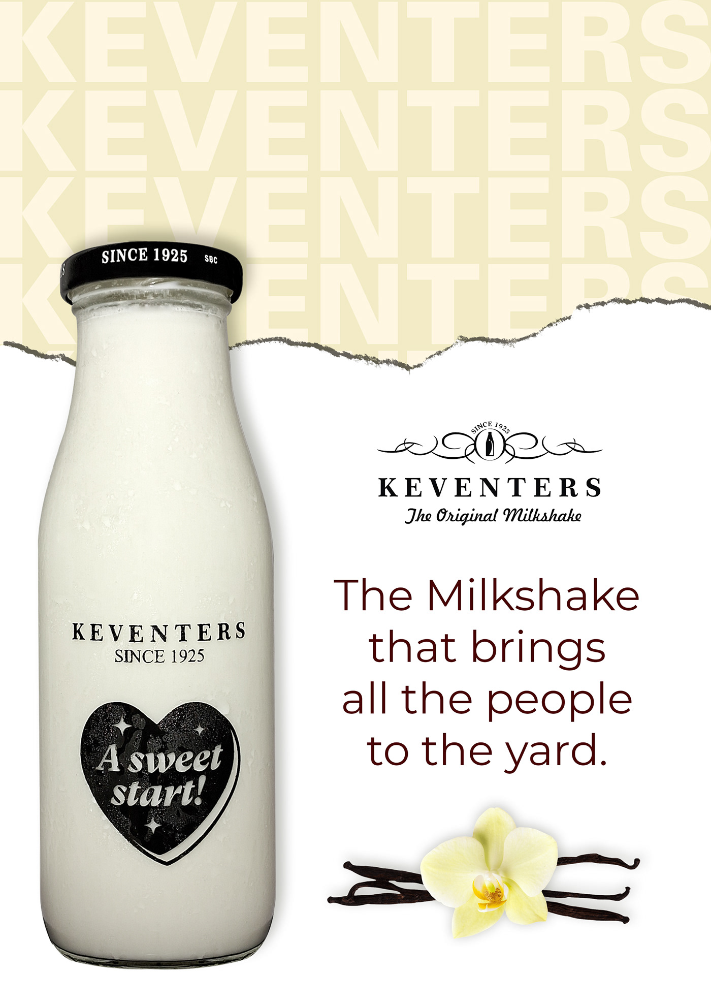 Keventers milkshake Advertising  advertisement grid typography   Photography  shakes Food  Graphic Designer