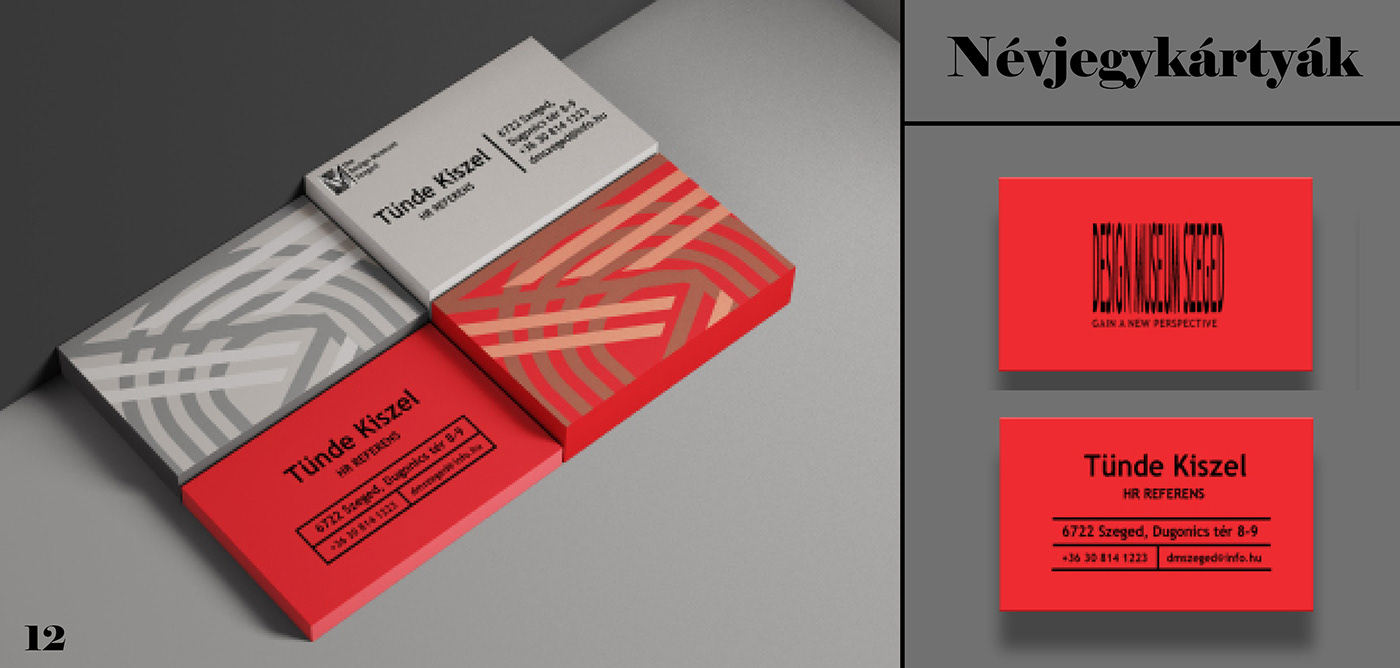 brandbook Identity Design Logo Design company museum hungarian magyar minimal red