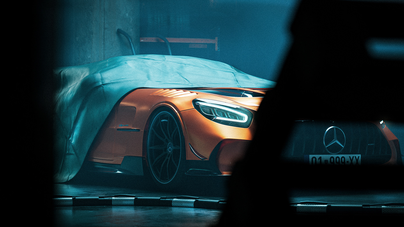 CGI Render 3D automotive   car mercedes AMG cinema4d redshift maxon