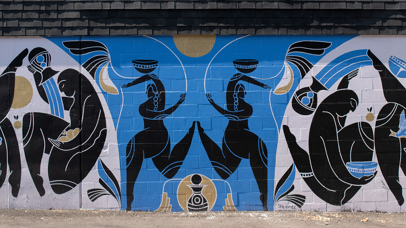 art community design Illustrator Mural painting   streetart