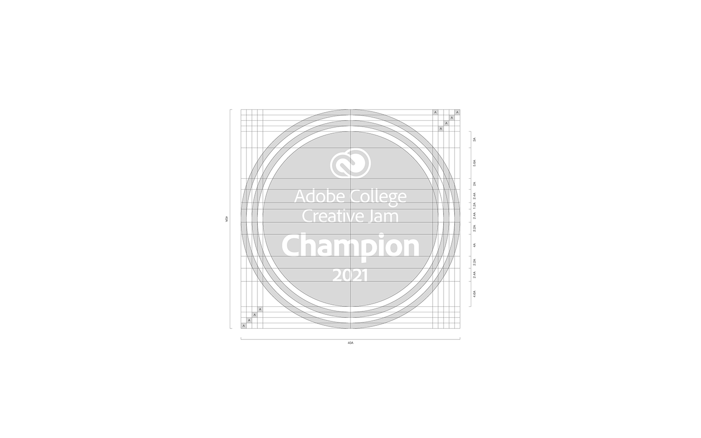 adobe adoberesidency award badge circle creativejam graphic design  logo Logo Design logodesign