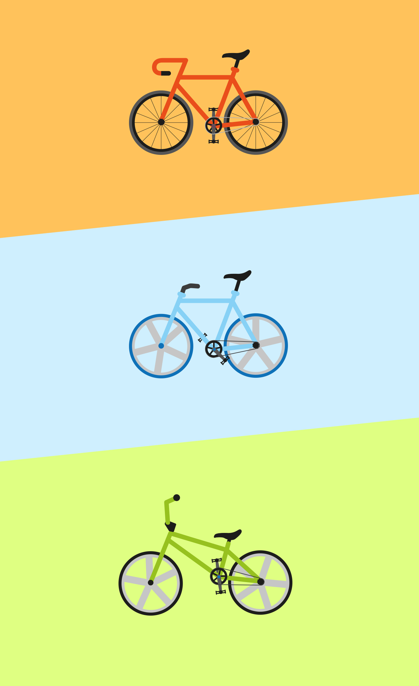ILLUSTRATION  animation  Bicycle Bike design graphics