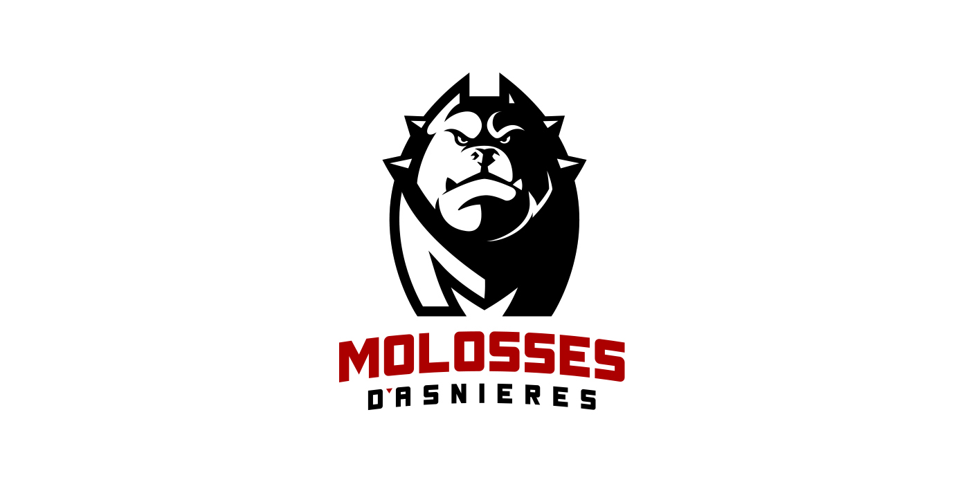Molosses american football Rebrand mark logo tezil christophe lizet Molosses d'Asnières concept logo sport design