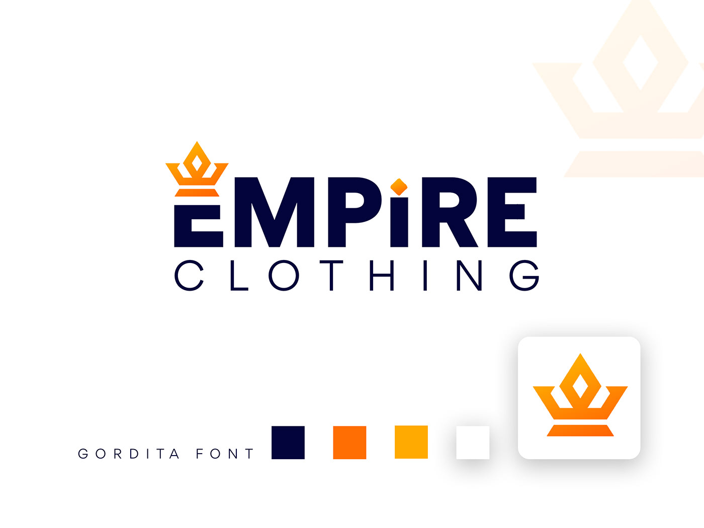 clothing brand clothing logo brand identity Logo Design Logotype Empire logo design concept Company profile design Brand & Branding