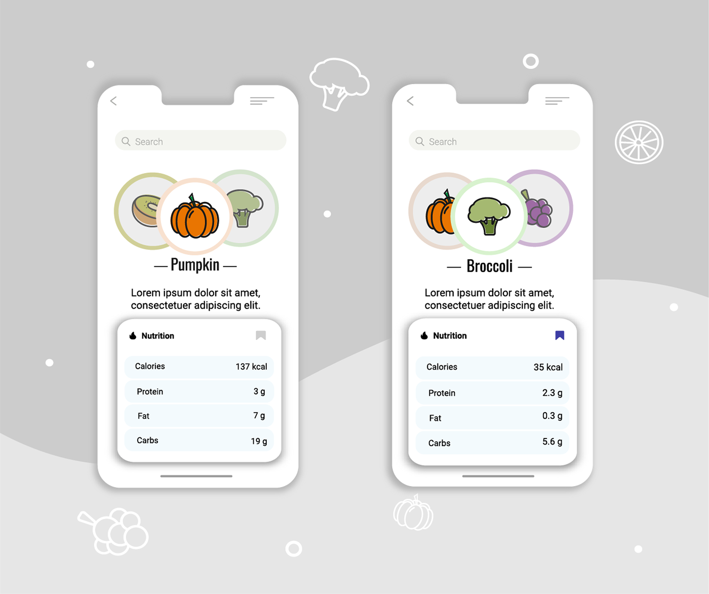 Food  vector healthy icons LineIcon