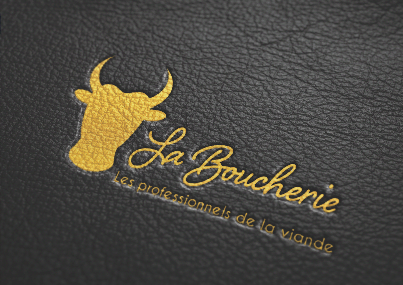 Refonte logo brand identity Logo Design restaurant boucherie meat menu rebranding