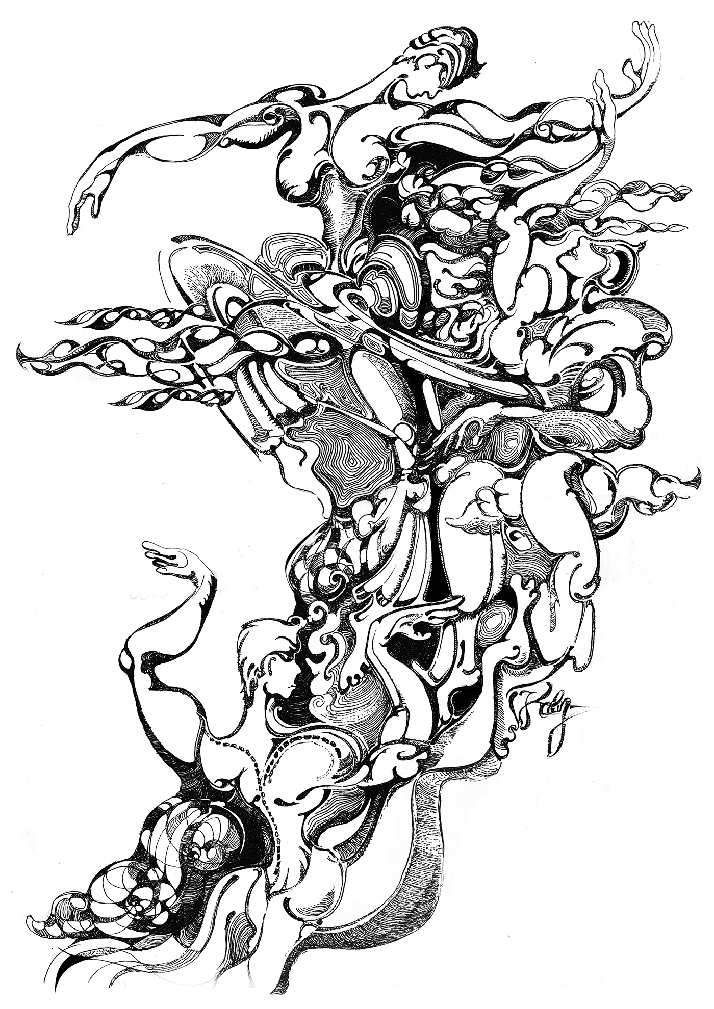 ink drawings illustration art graphics