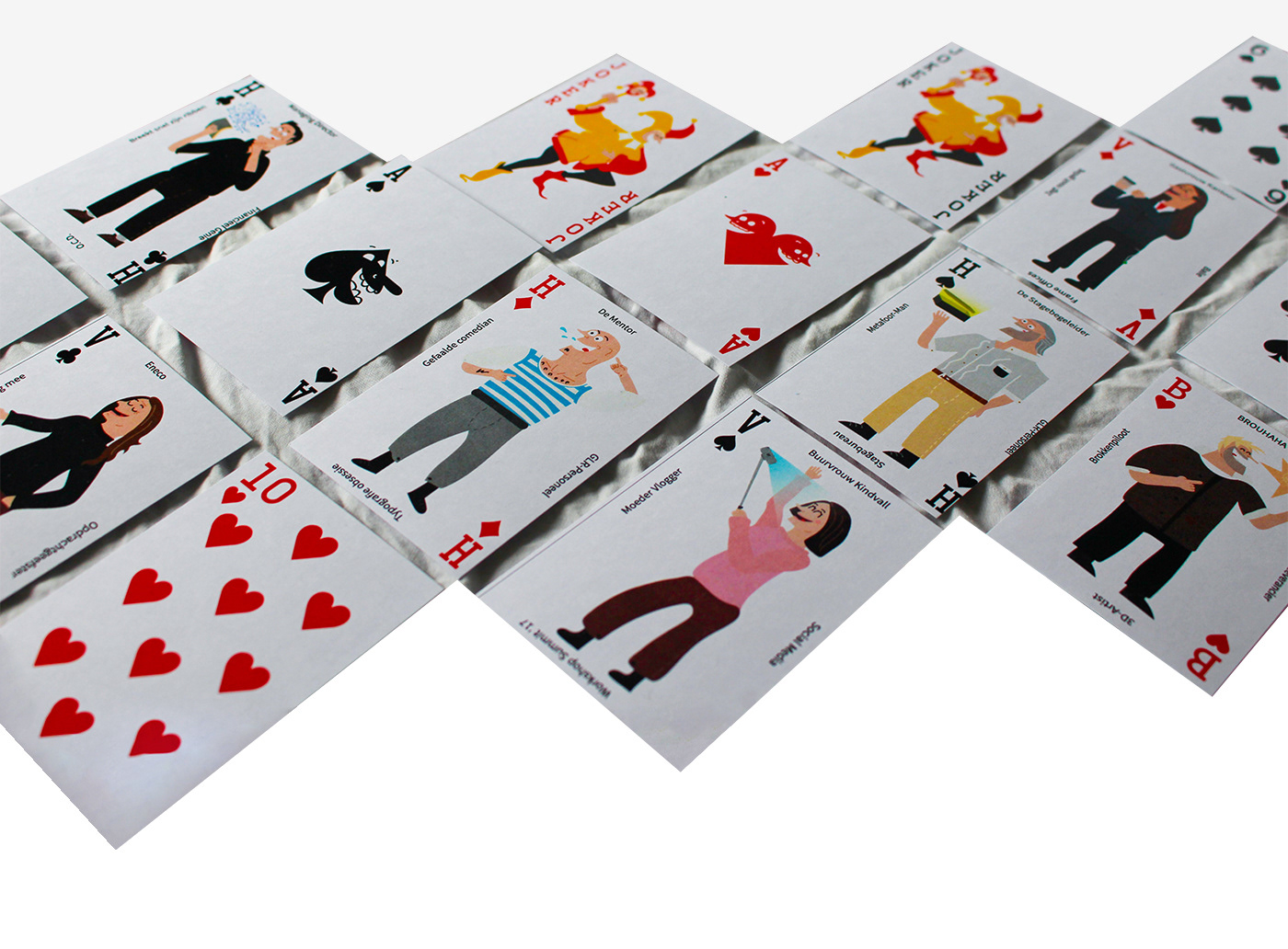 Playing Cards cards ILLUSTRATION  Poker charachter roulette design comic Drawing  adobeawards