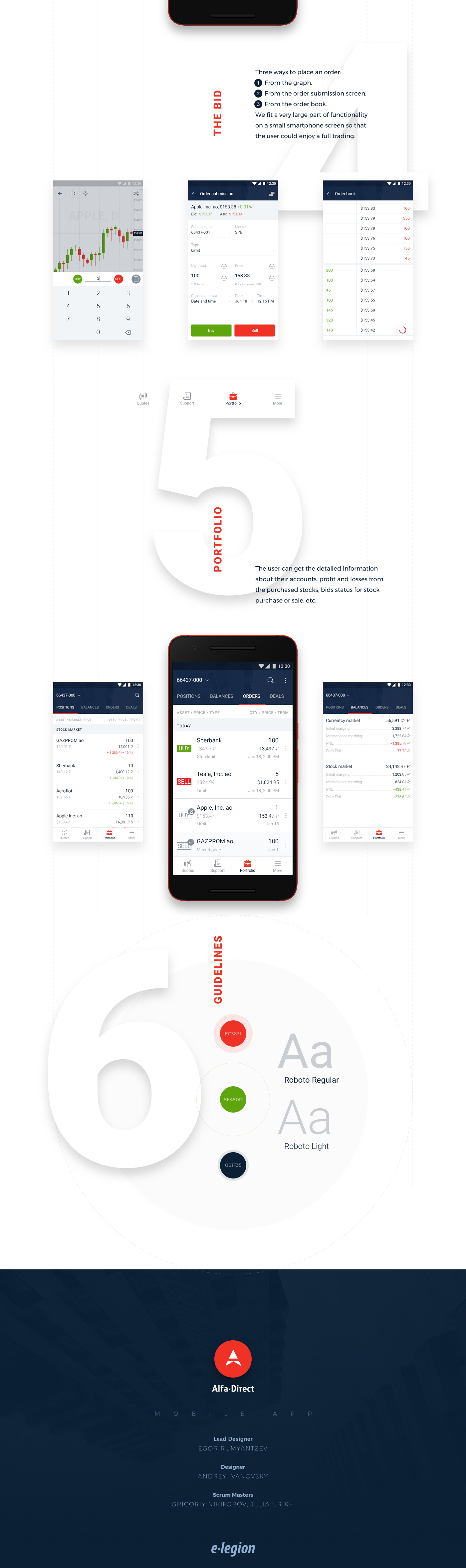 e-legion Mobile app ios Fintech design ux/ui mobile app android alfa-bank