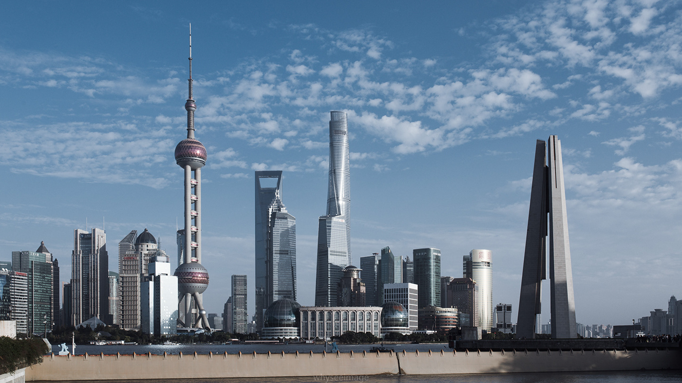 shanghai architecture Urban Travel skyscrapers skyline cityscape