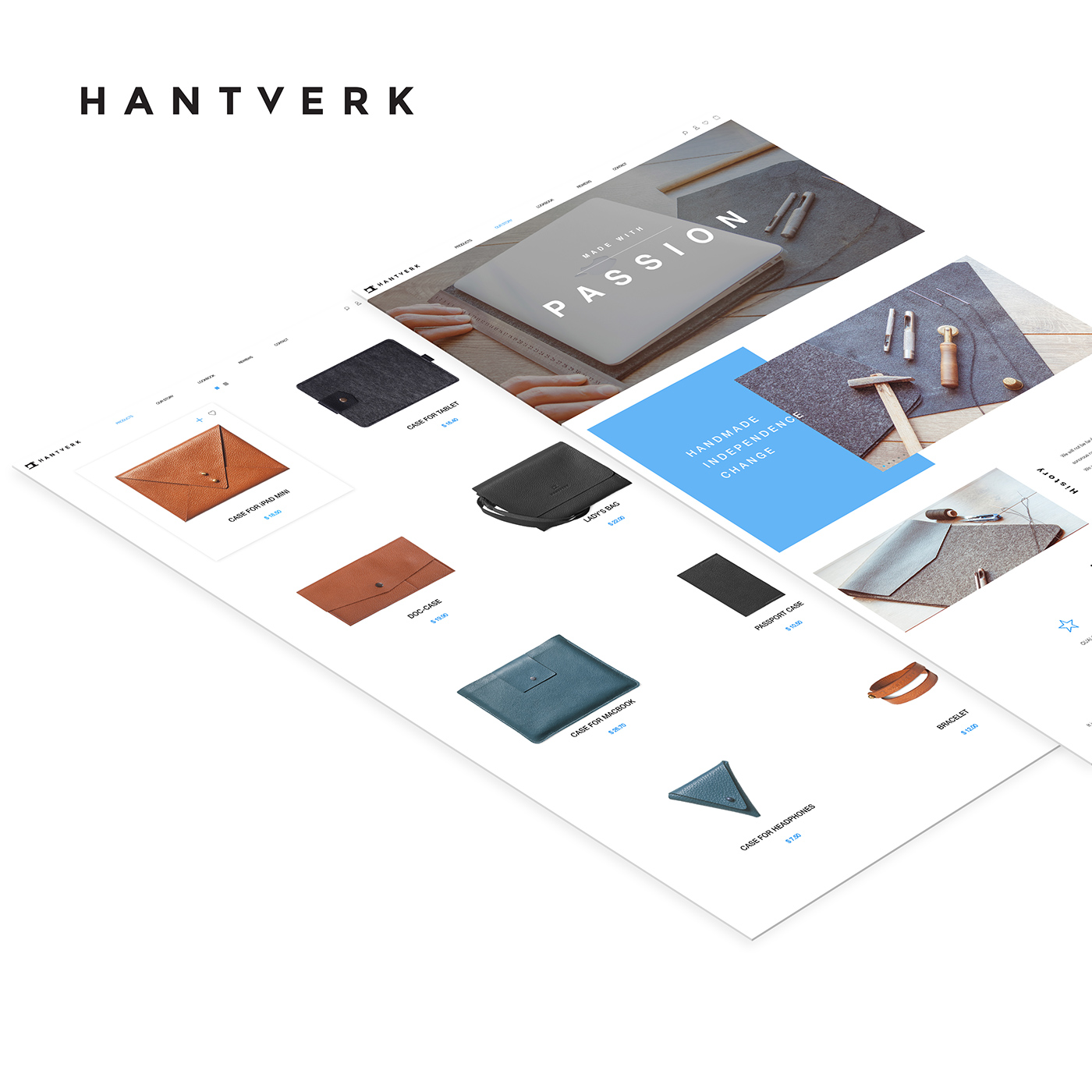 art direction  leather handmade design ux sketch UI Ecommerce Web redesign