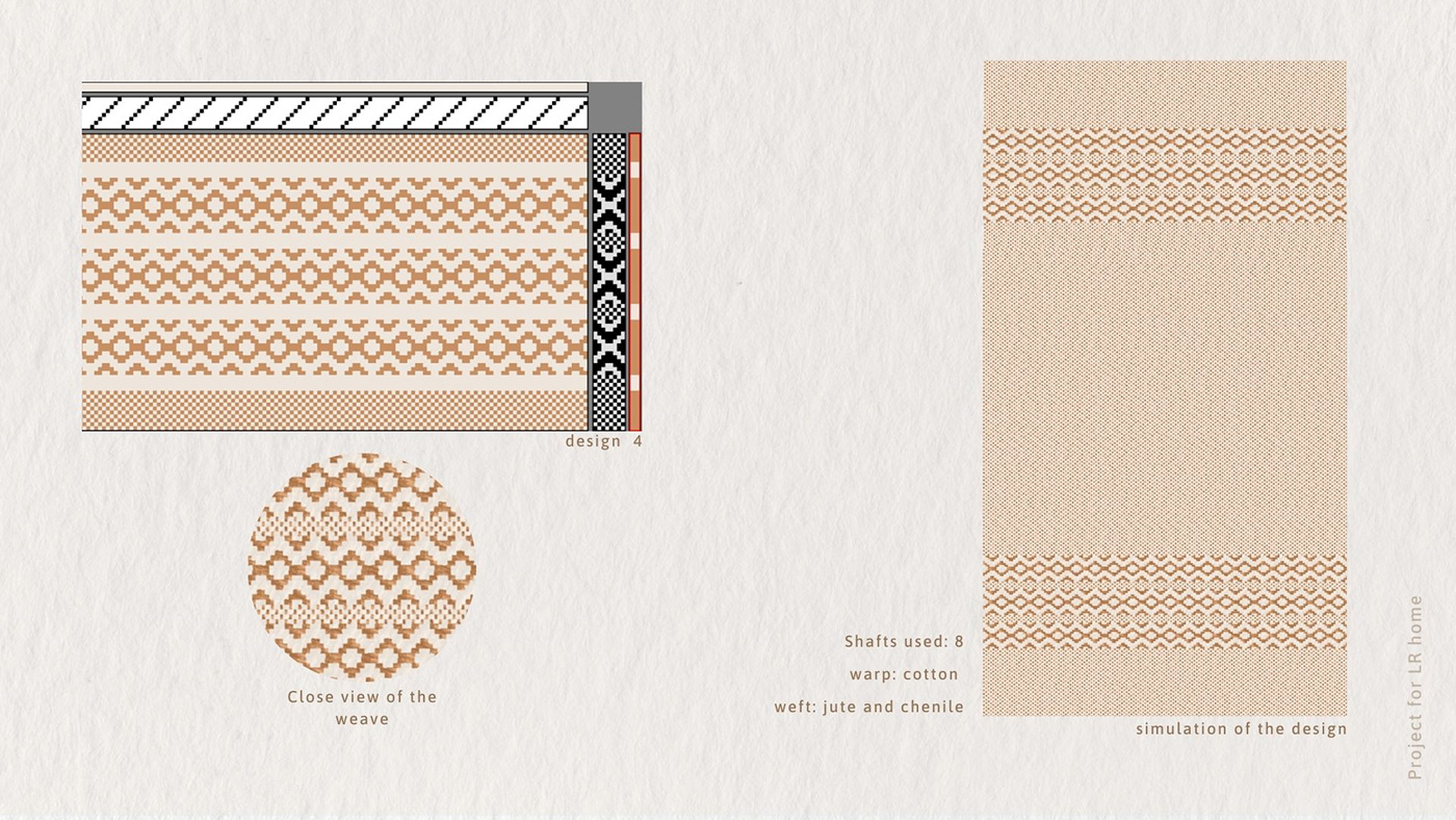 Woven textile textile design  Textiles design surface design jute woven textiles Jute Rugs woven design