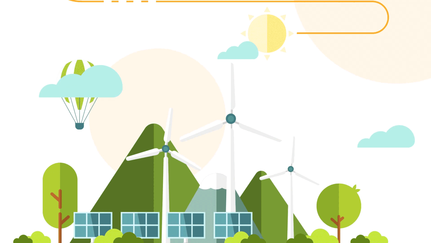 animated illustration for sun energy company