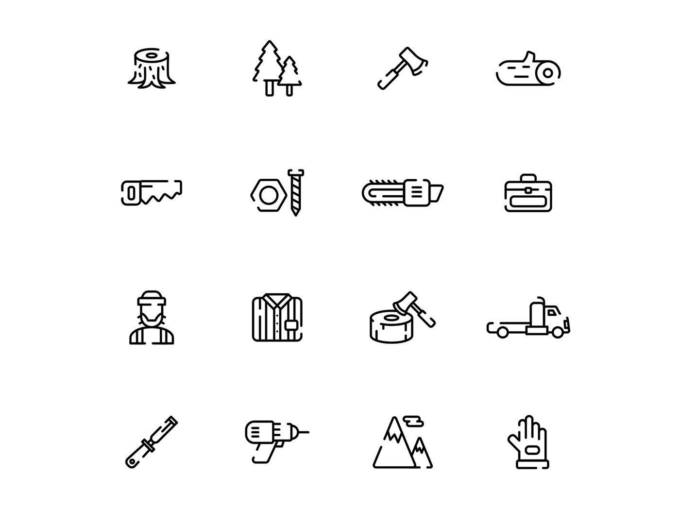 free lumberjack icons
