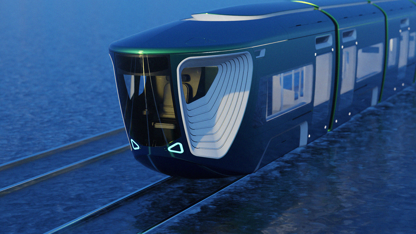 tram train mobility industrial design  concept design concept art car car design future future design