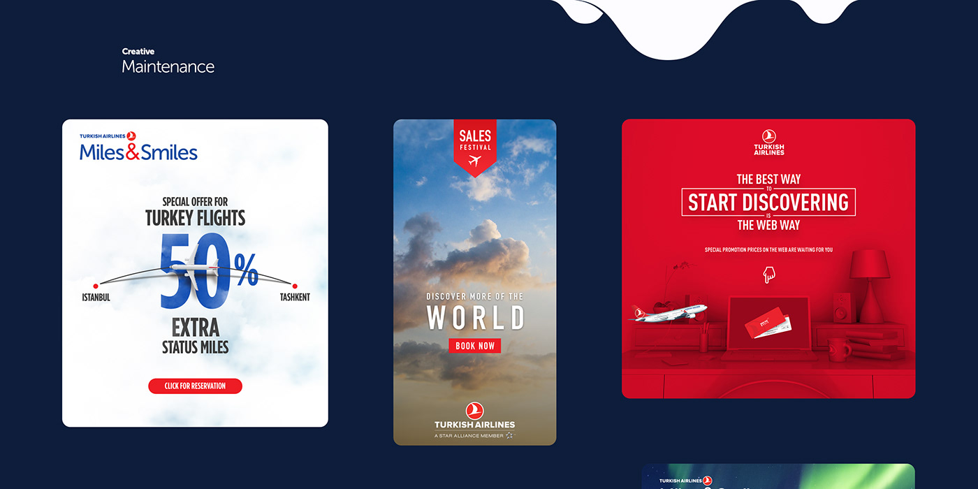 Airlines Fly mailing banner maintenance gif 3D motion UI Travel