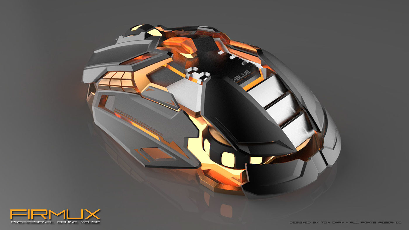 product product design  industrial industrial design  futuristic Gaming mouse game 3D modeling