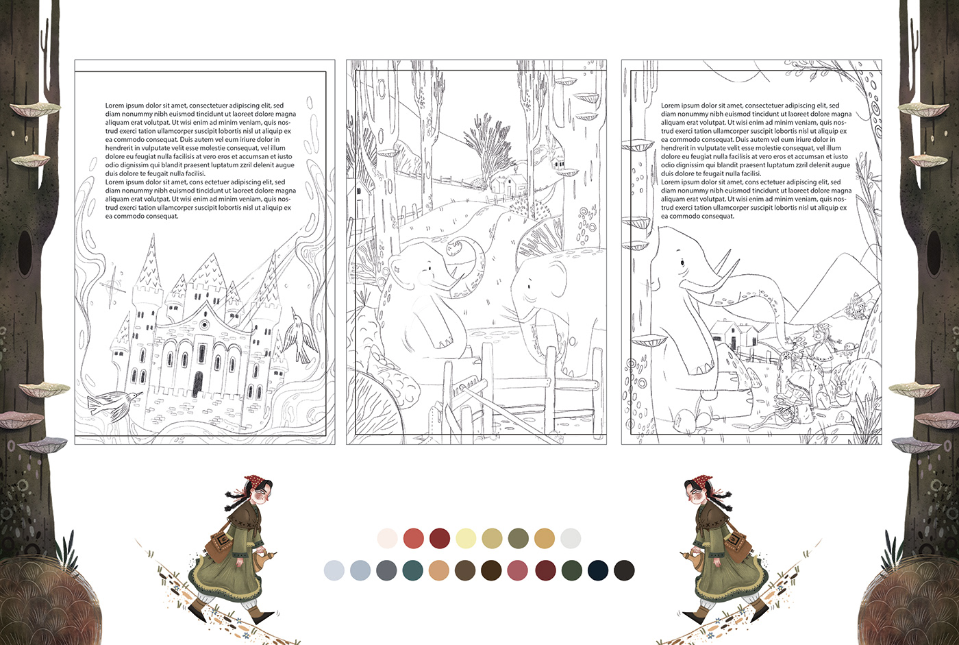 children's book children illustration Picture book ILLUSTRATION  Digital Art  Drawing  Illustrator elephant illustrasyon
