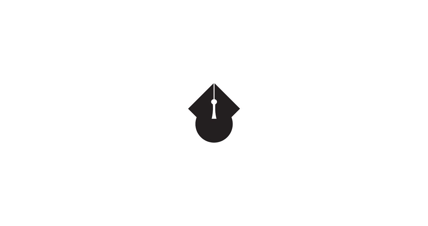 animal logo mark identity design simple brand Icon negative Space  type symbol monogram bird One