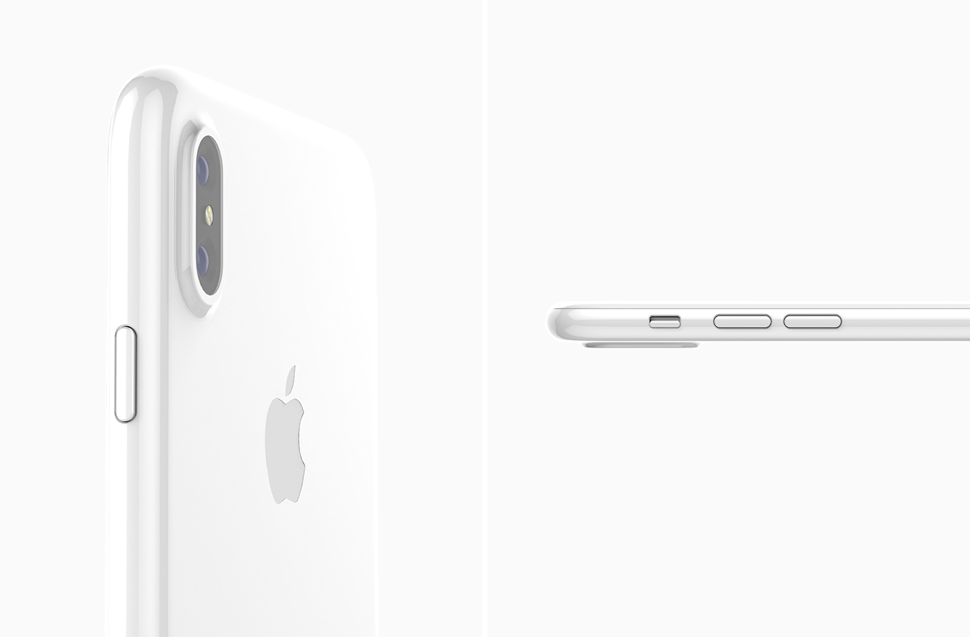 apple iphone 8 Rhino concept keyshot minimalistic ceramic edition iphone White