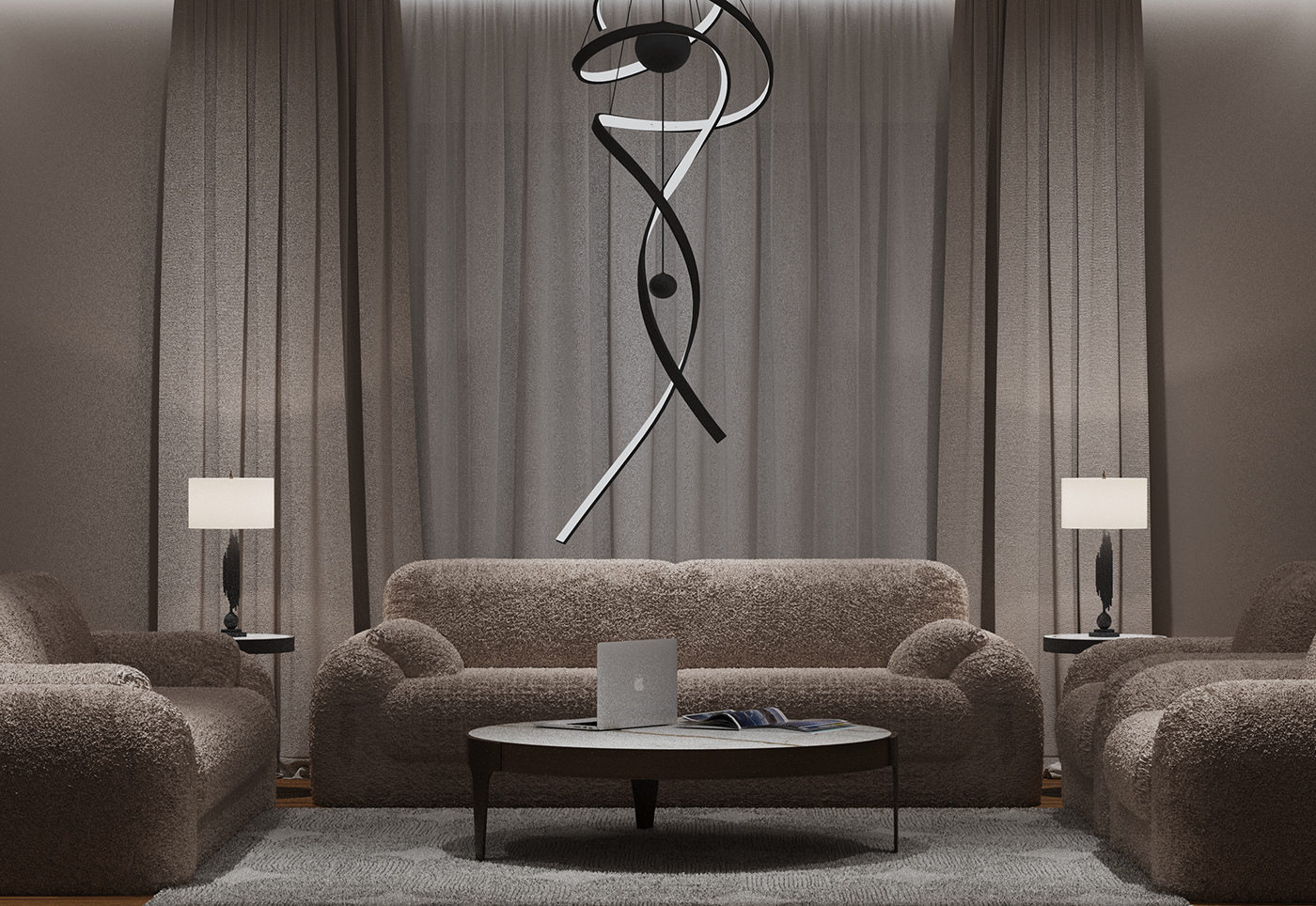 sofa design furniture 3D Render interior design  3ds max vray SketchUP modern