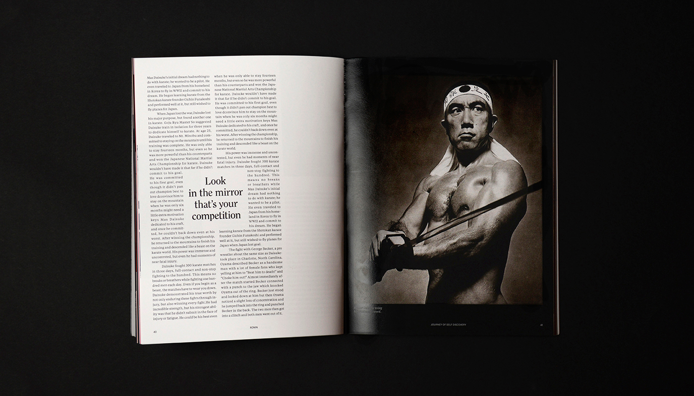 editorial design  graphic design  art direction  Martial Arts publication magazine philosophy 