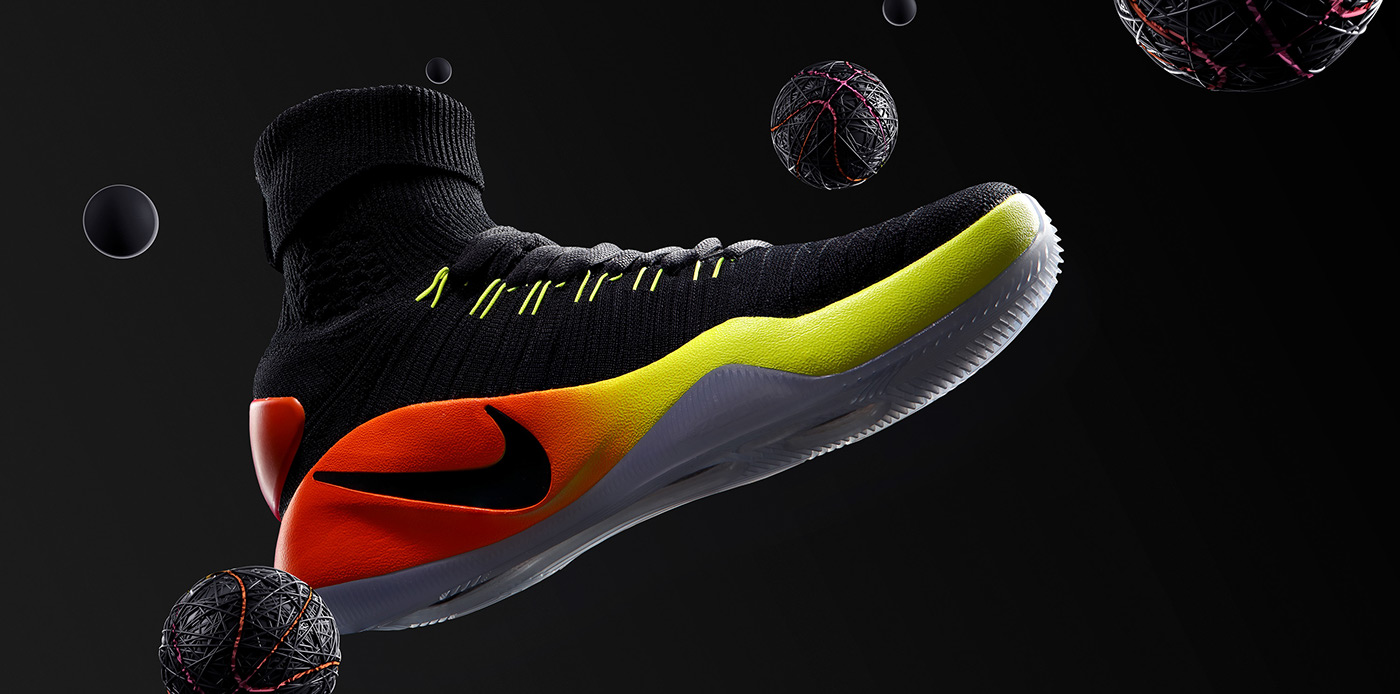 Nike SerialCut hyperdunk gif CGI ArtDirection