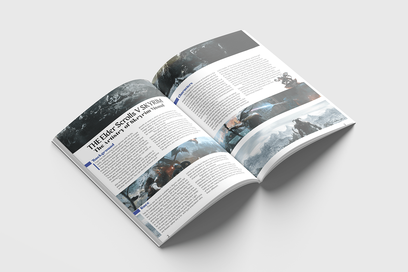 Adobe InDesign magazine Layout game design  game magazine