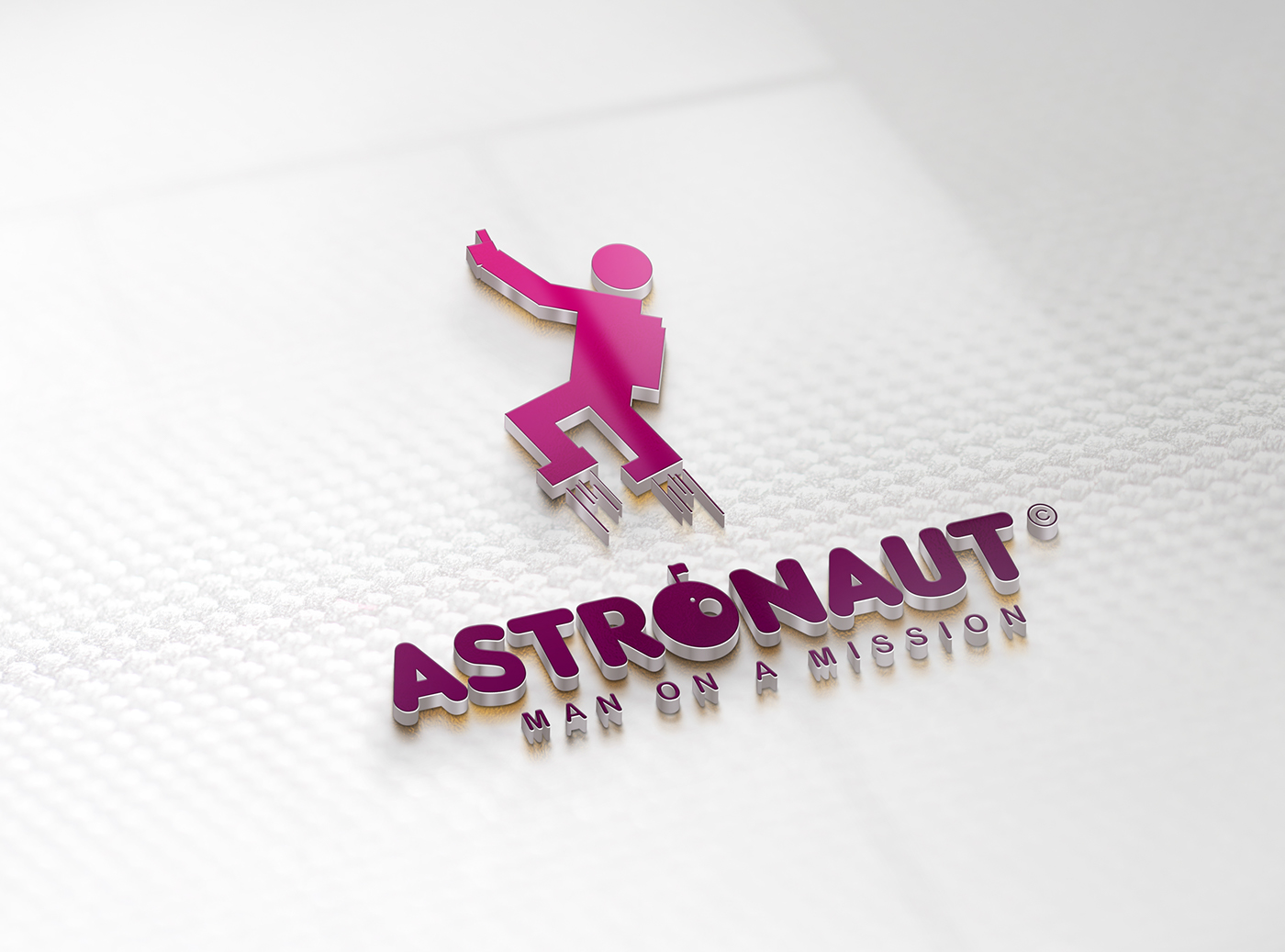 astronaut Space  SKY galaxy logo Icon design Illustrator